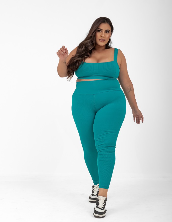 CONJUNTO CALÇA WAVE SB COM TOP DE ALÇA LARGA