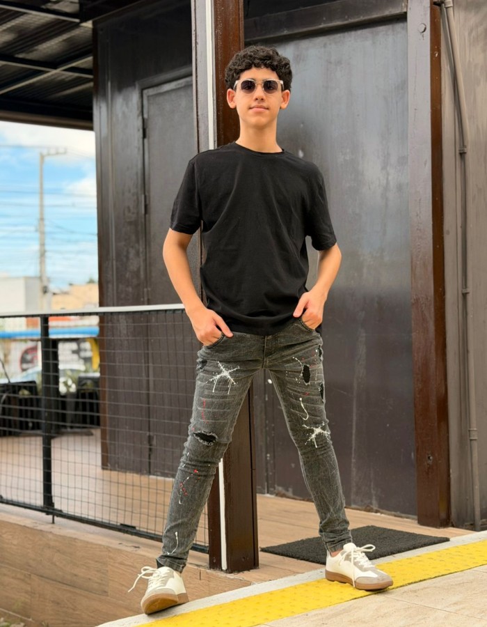 Calça Juvenil grafite jogador