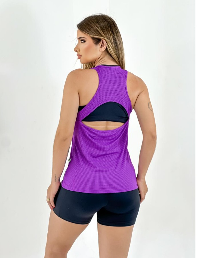 CAMISETA REGATA DETALHE DRY FIT POLIAMIDA