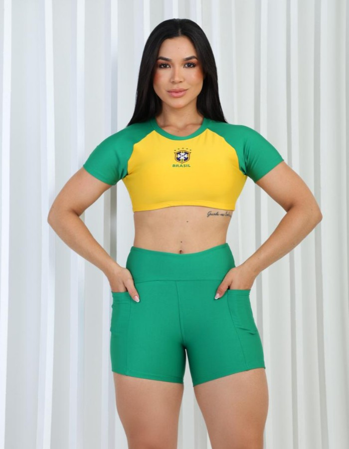 CONJUNTO SHORT E TOP COPA