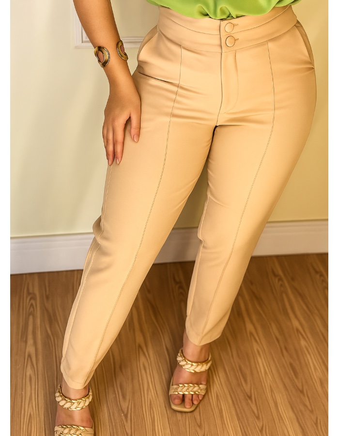 CALÇA ALFAIATARIA SLIM SEM CINTO
