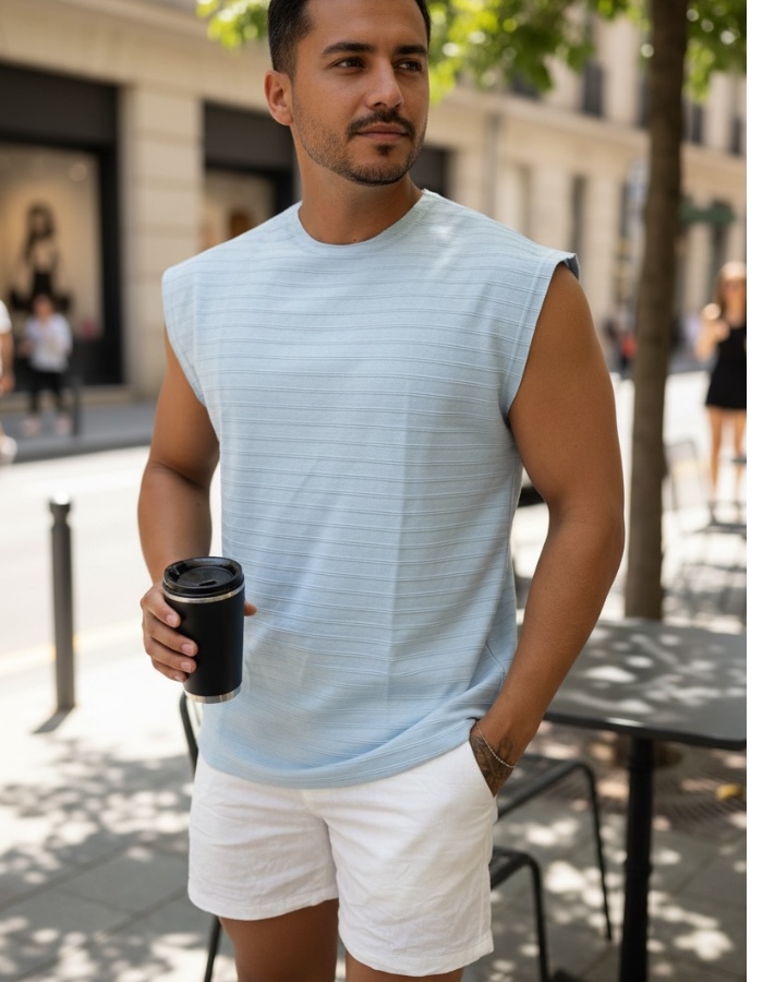 Regata Machão Texturizada Noronha (R:8-B)