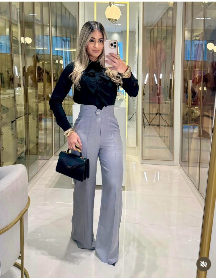 Calça tecido Marante Pantalona