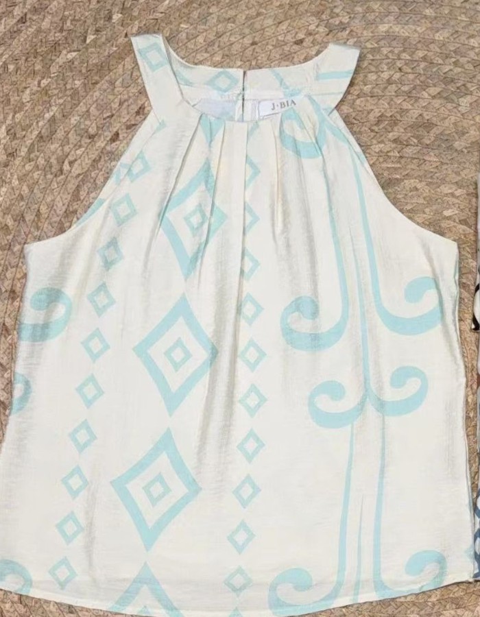 BLUSA CREPE SEDA ACETINADO C/ ESTAMPA